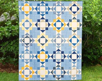 Camden Road - digital quilt pattern - a modern pattern - baby, lap, and twin sizes