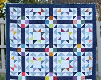 Macaron Mystery Quilt - a Digital pdf Quilt Pattern - a Mystery Quilt in a Lap Size