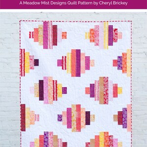 Jelly Lanterns digital quilt pattern a modern pattern lap, twin, and queen sizes image 1