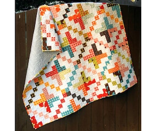 Digital pdf Quilt Pattern - On a "Jelly Roll - Baby Quit - Toddler Quilt - Lap Quilt - Jelly Roll Pattern -Easy Quilt Pattern