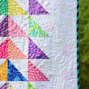 Chloe, digital quilt pattern in lap size. Charm pack and layer cake friendly design. image 4