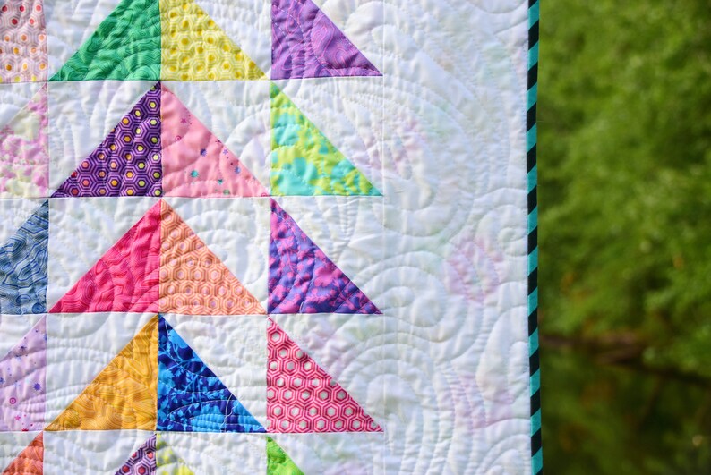 Chloe, digital quilt pattern in lap size. Charm pack and layer cake friendly design. image 4