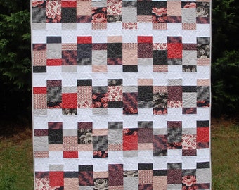 Looking Glass Quilt Pattern - Digital pdf - Charm Pack and Layer Cake Friendly - Baby, Lap, Twin, and Queen Sizes