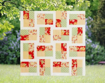 Quilt in the Hat Pattern | Digital pdf | Fat Quarter Friendly | Baby and Lap Sizes