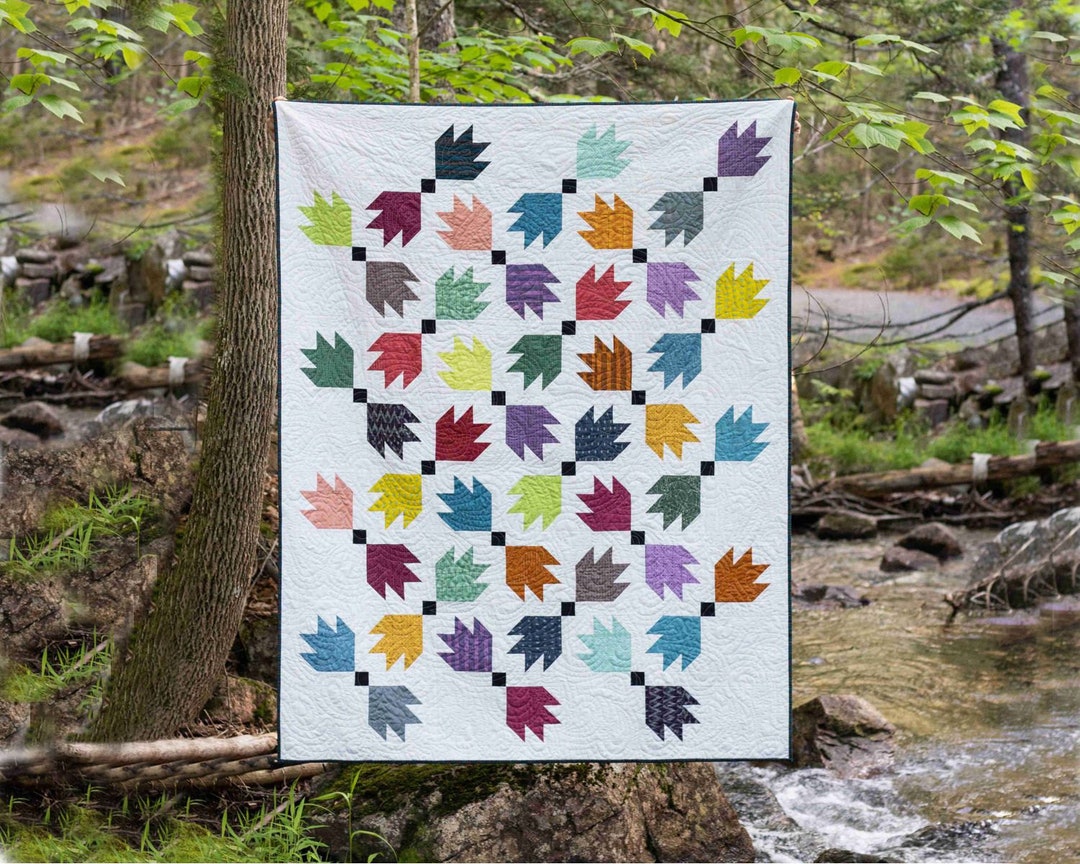 Fat Quarter Quilt Pattern - Digital Pdf - Downloadable - Tea Leaves ...