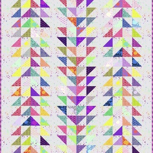 Chloe, digital quilt pattern in lap size. Charm pack and layer cake friendly design. image 10