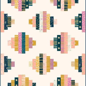 Jelly Lanterns digital quilt pattern a modern pattern lap, twin, and queen sizes image 7
