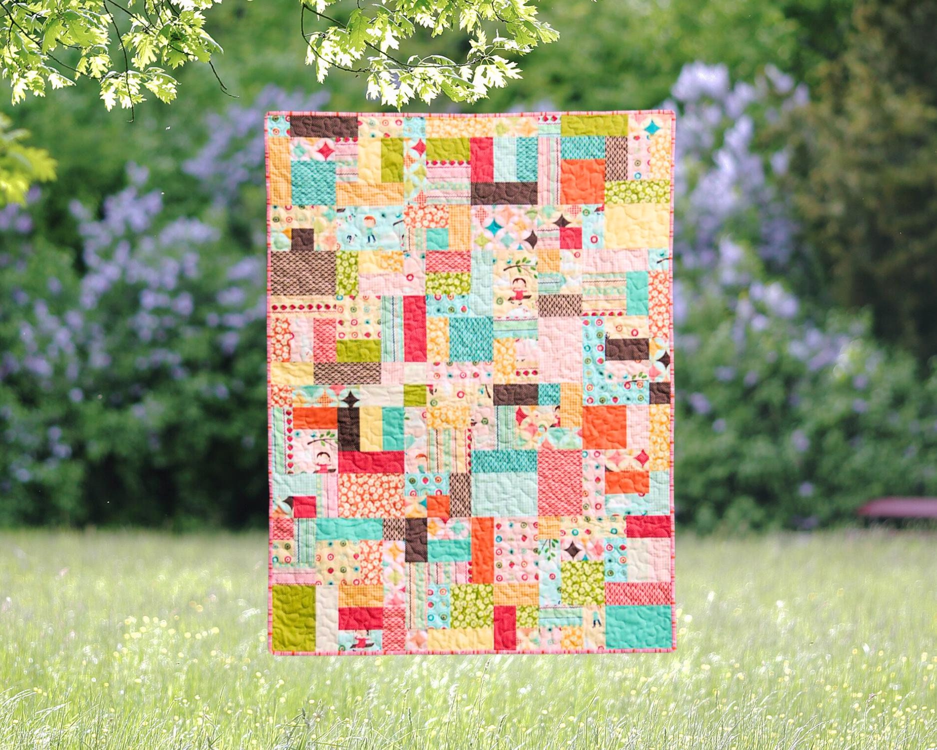 Scrappy Tiles - Digital Pdf Quilt Pattern - Layer Cake and Scrap ...