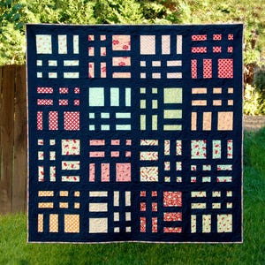 Cake Slices - digitaal quiltpatroon - quiltpatroon met lagen cake en schroot - een modern patroon - baby-, schoot- en queensmaten