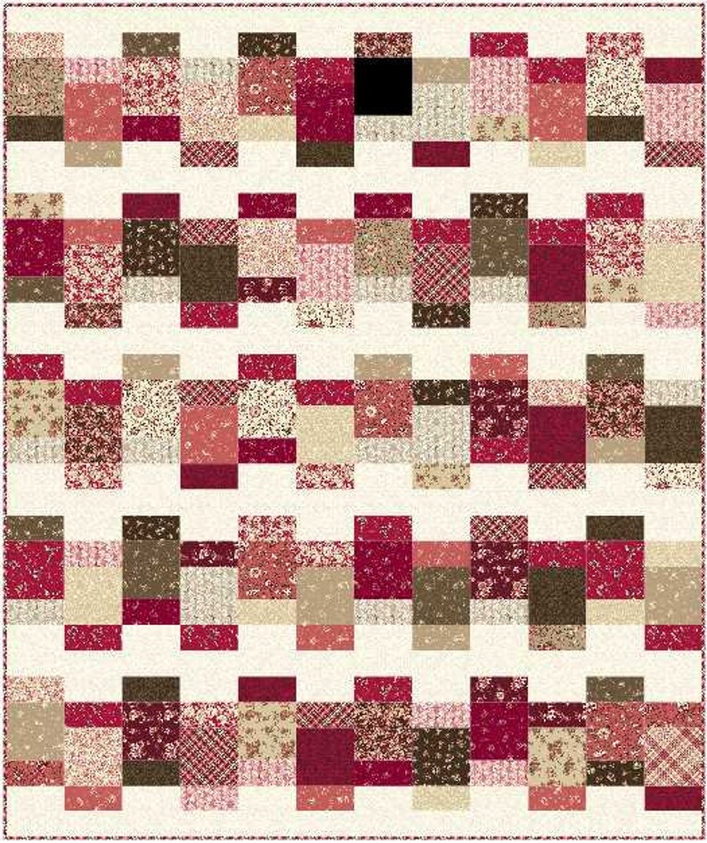 Beginner, Perfect Pattern for Pre-Cuts and Scraps, Looking Glass Quilt Pattern Digital pdf Baby, Toddler, Lap, Twin, and Queen Sizes image 8