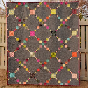 Irish Puzzle, digital quilt pattern in baby, lap, twin sizes. Charm pack and scrap friendly design. image 4