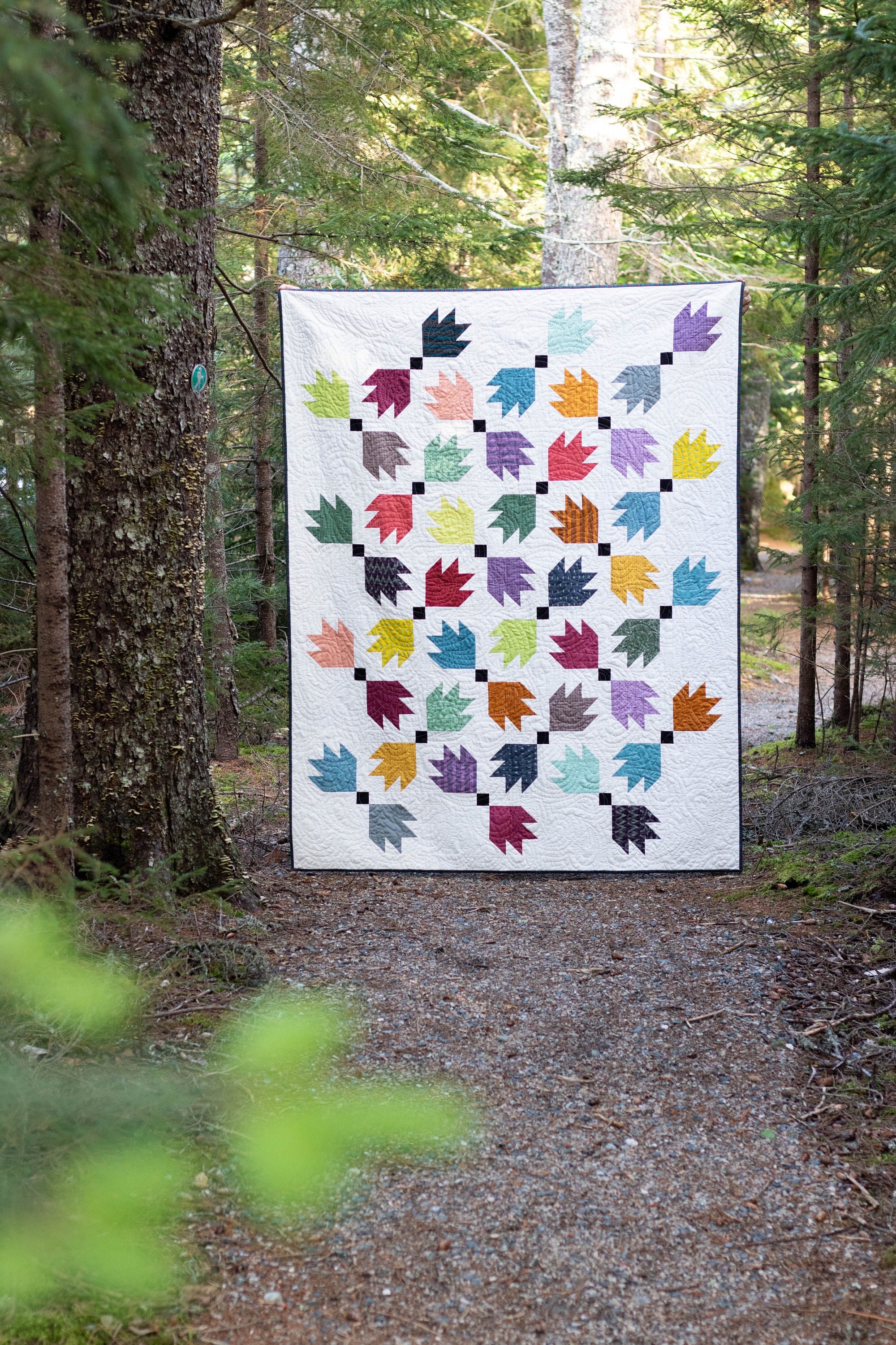 Fat Quarter Quilt Pattern - Digital Pdf - Downloadable - Tea Leaves ...