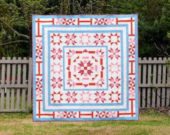 Malted Mystery Quilt - a Digital pdf Quilt Pattern - a Mystery Quilt in a Throw Size