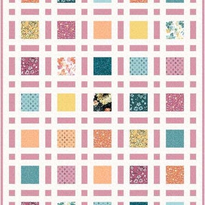 Broken Frames digital quilt pattern baby, lap, and twin sizes layer cake and charm pack friendly image 3