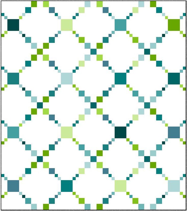 Irish Puzzle, digital quilt pattern in baby, lap, twin sizes. Charm pack and scrap friendly design. image 6