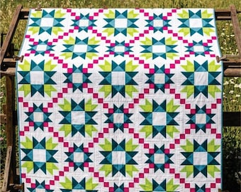 Magnificent Mystery Quilt Pattern – Throw Size (Digital PDF)