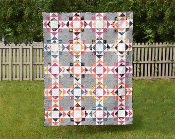 Camden Road - digital quilt pattern - a modern pattern - baby, lap, and twin sizes