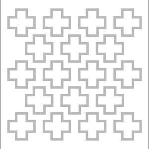 Chalk digital quilt pattern a modern plus sign quilt pattern lap / throw size image 5