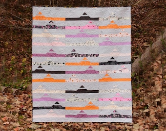 Swamp Rabbit Trail Quilt Pattern, Modern Flying Geese (Digital Download)