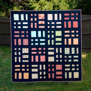 Cake Slices - digital quilt pattern - layer cake quilt pattern - a modern pattern - baby, lap, and queen sizes