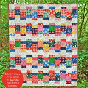 Looking Glass Digital pdf Quilt Pattern Charm Pack and Layer Cake Friendly Baby, Lap, Twin, and Queen Sizes image 2