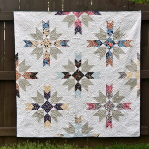 Ruby Roads digital quilt pattern fat eighth/fat quarter quilt pattern a modern pattern baby, lap, and queen sizes image 6