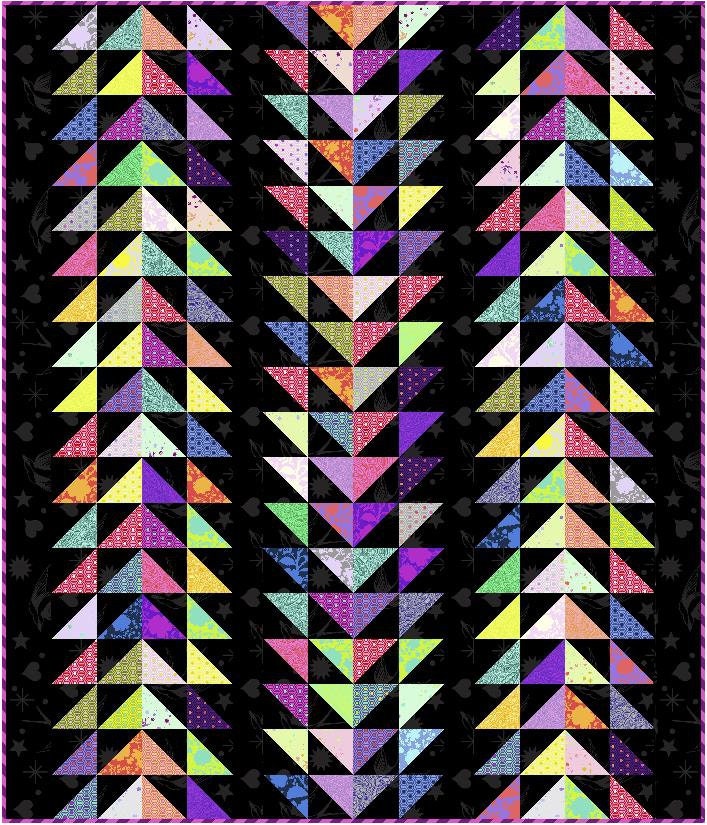 Chloe digital quilt pattern in lap size. Charm pack and | Etsy