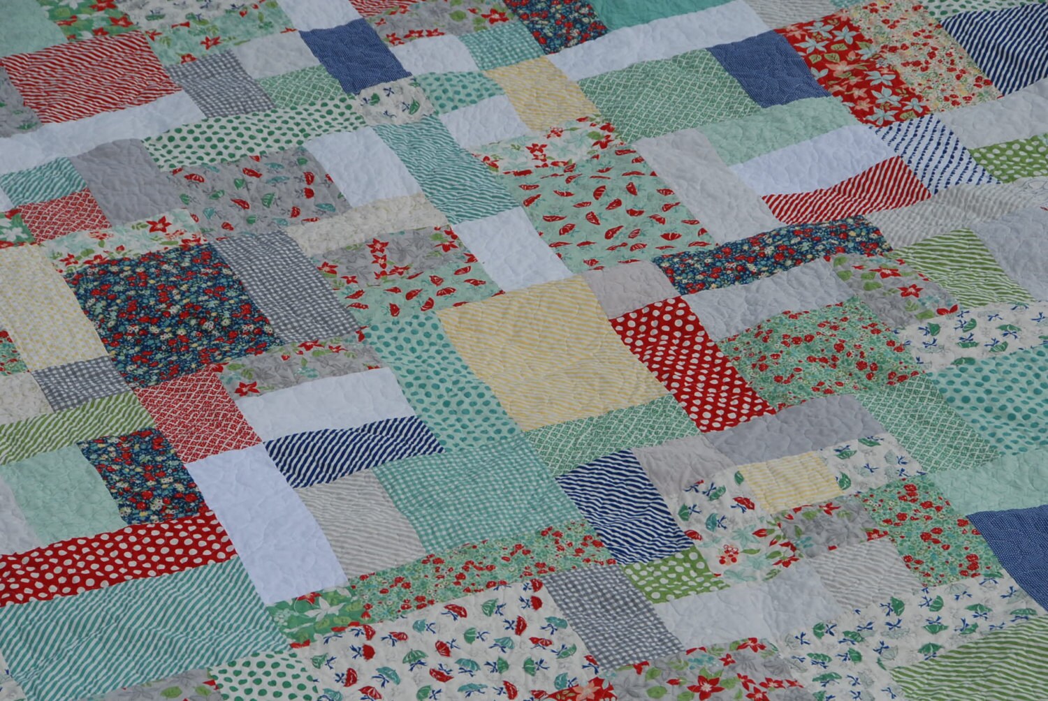 Grande Scrappy Tiles - Digital Pdf Quilt Pattern - Fat Quarter, 1/4 ...