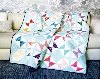 Willow Lily Quilt Pattern – Charm Pack Friendly, Lap/Throw/Twin Sizes (Digital PDF)