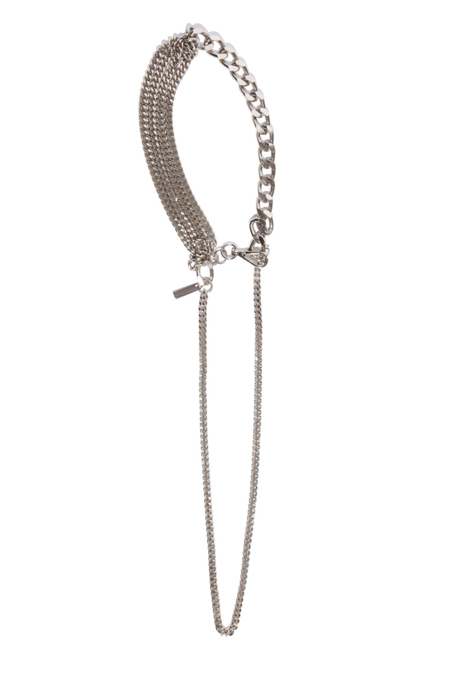 Punk Rock Silver Multi Chain Necklace Biker Chain Necklace | Etsy