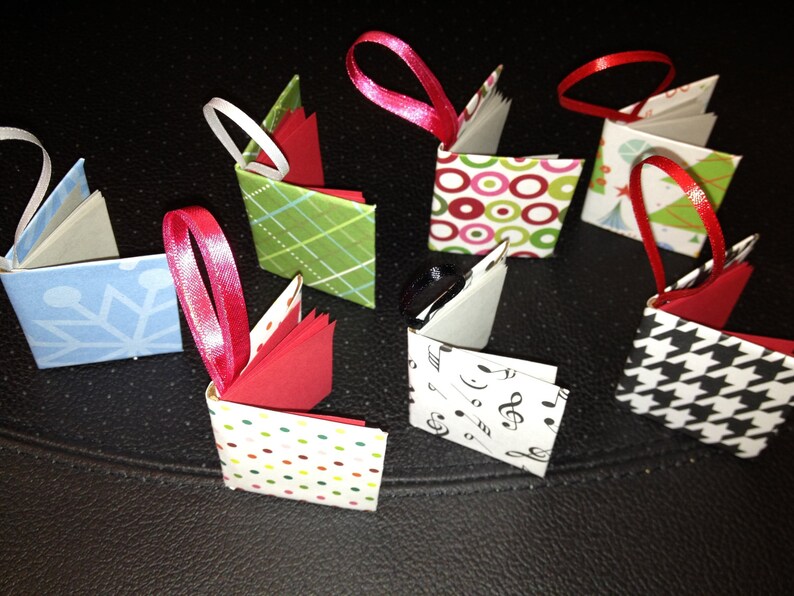 Mini Christmas Book Ornaments Mini Christmas Book Ornaments