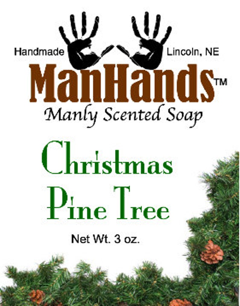 Christmas Pine Tree Scented Soap 3 Oz. Bar Etsy