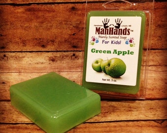 Green Apple Scented Soap 3 oz. Bar