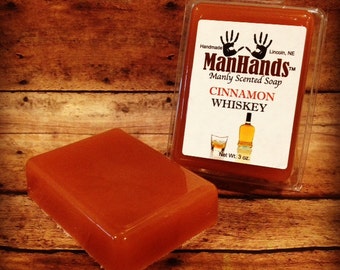 Cinnamon Whiskey Scented Soap 3 oz. Bar