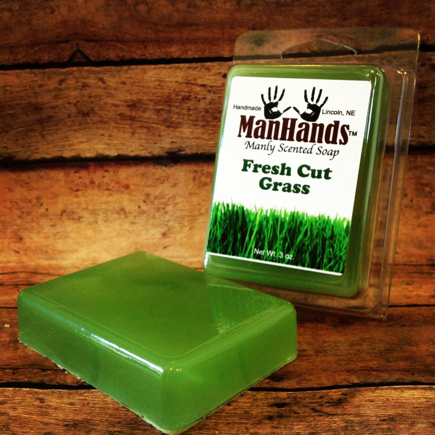 fresh cut grass soap