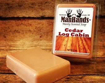 Cedar Log Cabin Scented Soap 3 oz. Bar