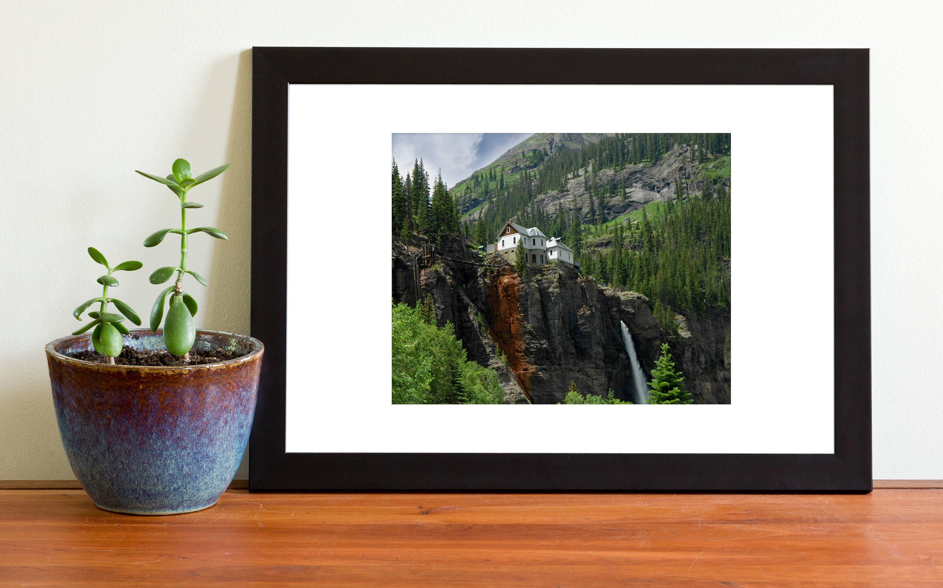 Bridal Veil Falls Power Plant y Waterfall Telluride, Colorado Fine Art Photograph Etsy España