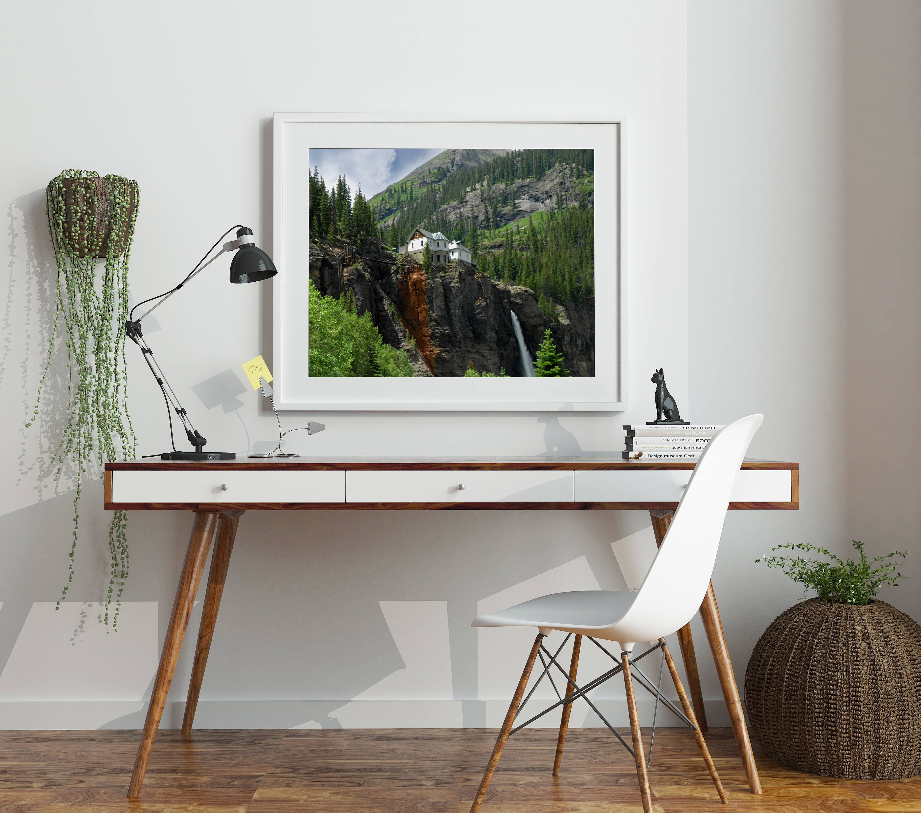 Bridal Veil Falls Power Plant y Waterfall Telluride, Colorado Fine Art Photograph Etsy España