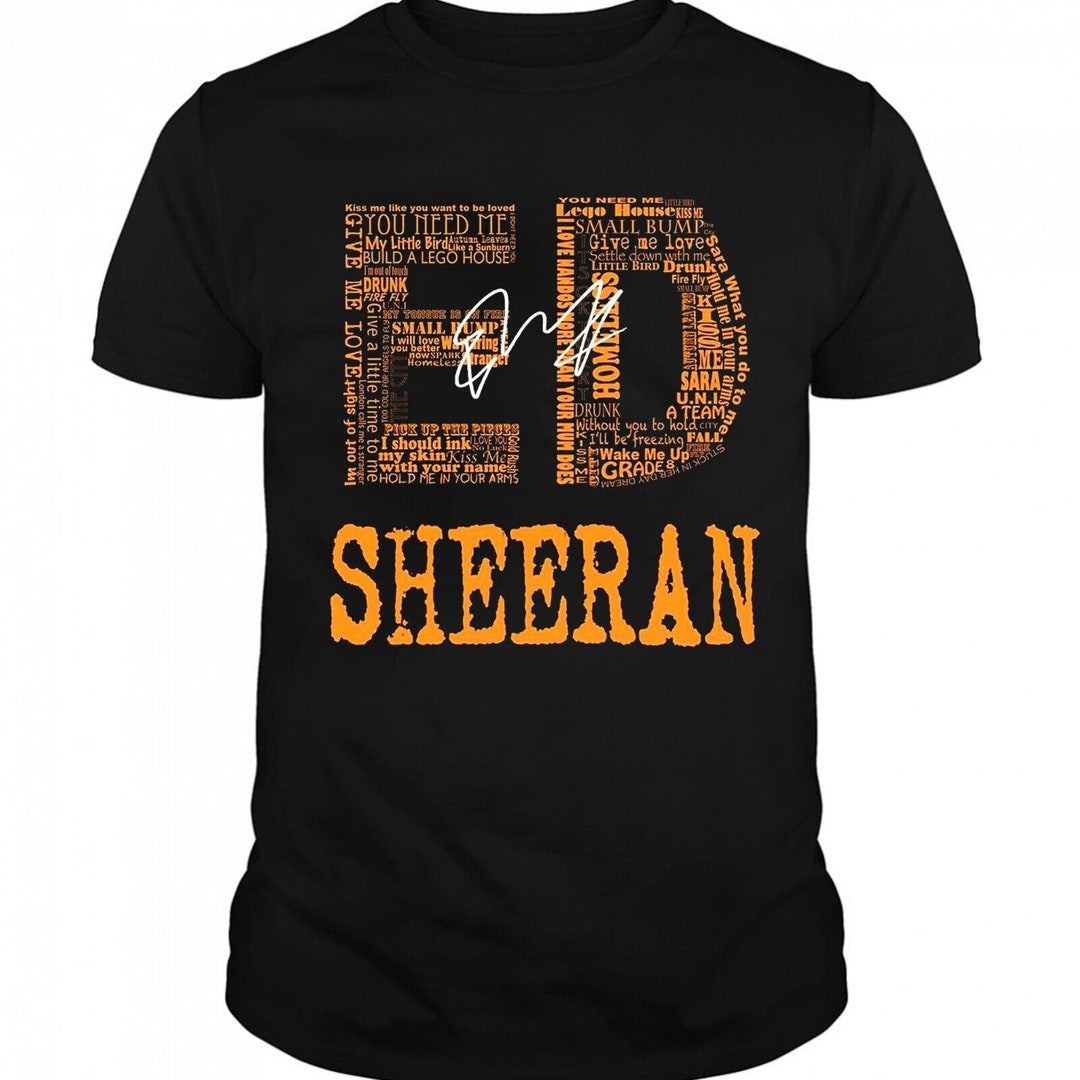 Ed Sheeran Tour Shirt Ed Sheeran Concert Shirt Ed Sheeran Etsy