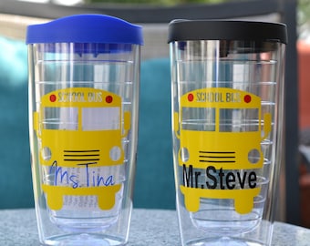 Bus Driver Gift, School Bus Driver Gift, Free personalization of name, Yellow Bus