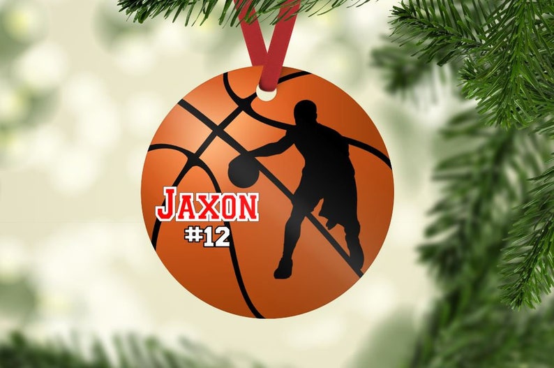 Basketball Ornament Basketball Christmas Ornament Etsy
