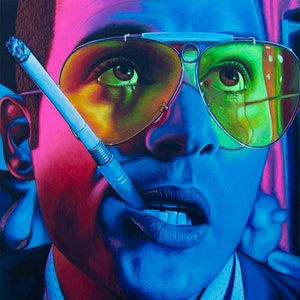feAr2- prints from an original eightangrybears painting (Johnny Depp from Fear and Loathing in Las Vegas)