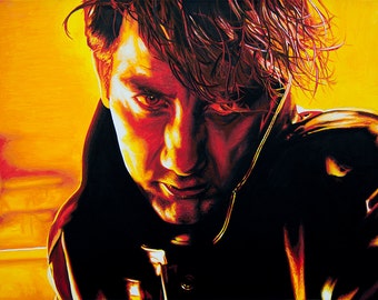 mccArthy - art prints from an original eightangrybears painting (Clive Owen from Sin City)