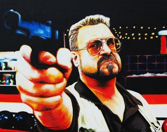 zEro - art prints from an original eightangrybears painting (John Goodman from The Big Lebowski)