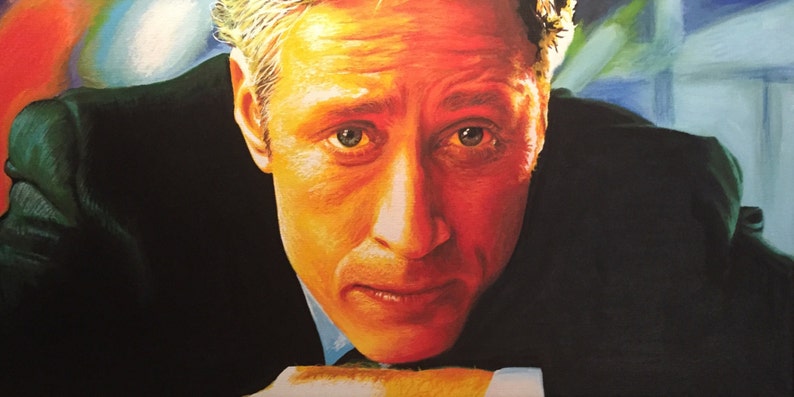 stewArt art prints from an original eightangrybears painting Jon Stewart image 1