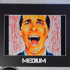 batemAn art prints from an original eightangrybears painting Christian Bale from American Psycho image 3