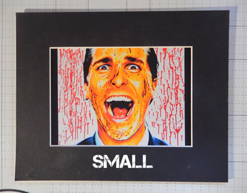 batemAn art prints from an original eightangrybears painting Christian Bale from American Psycho image 2