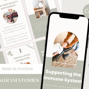 Immune System Support - Chiropractic Instagram Story Graphics
