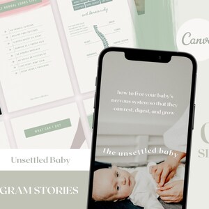 Chiropractic Instagram Story Graphics - Unsettled Baby