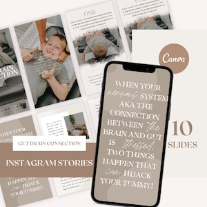 Gut/Brain Connection - Chiropractic Instagram Story Graphics